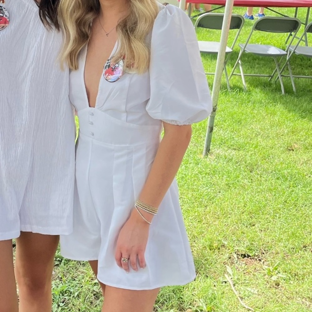 Nasty Gal White Romper